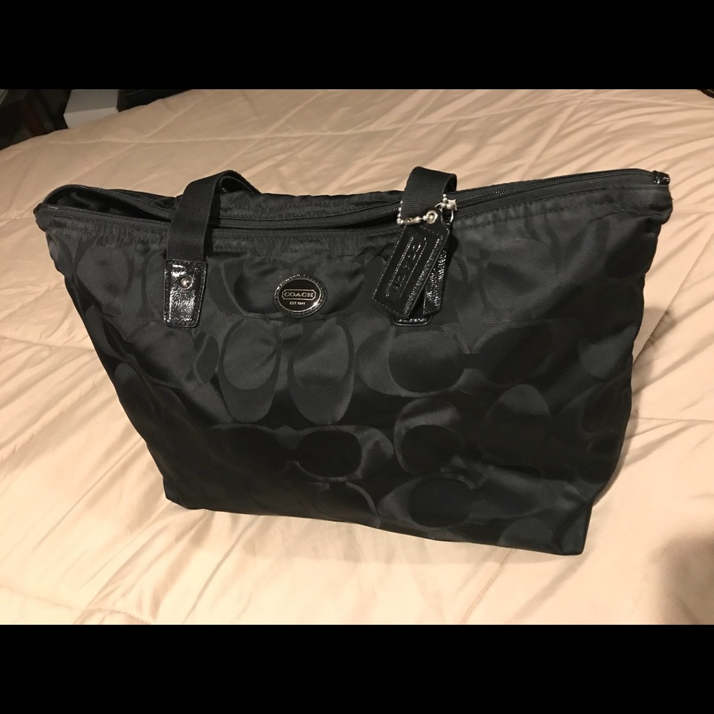 Coach Black nylon bag